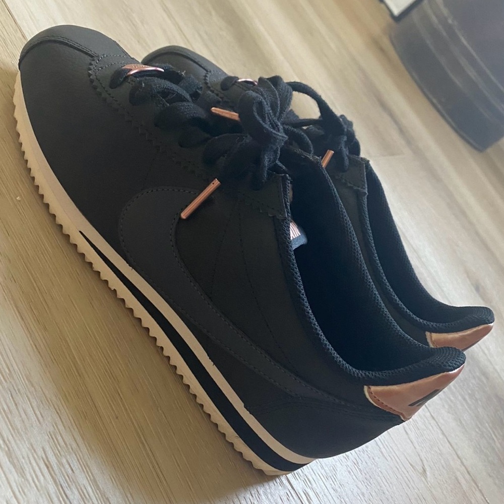 Rose gold Nike Cortez